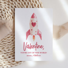 You're Out of This World Space Kids Valentines Day Mitteilungskarte