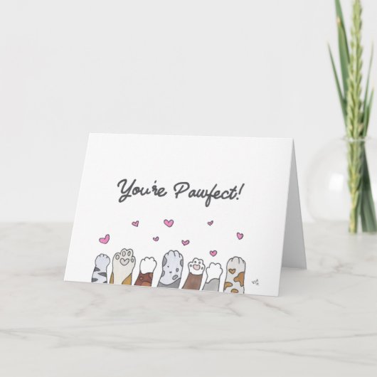 Youre Pawfect Card Dankeskarte (Vorderseite)
