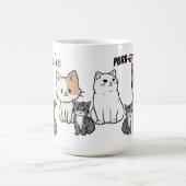 You're Purr-fect Animated Cat and Hearts  Kaffeetasse (Mittel)
