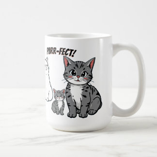 You're Purr-fect Animated Cat and Hearts  Kaffeetasse