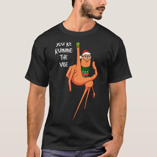 You're Ruining The Vibe Christmas Marcus The Worm T-Shirt (Vorderseite)