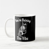 You're Ruining The Vibe Funny Marcus The Worm Meme Kaffeetasse (Links)