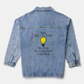 You're So Bright Denimjacke Jeansjacke (Rückseite)