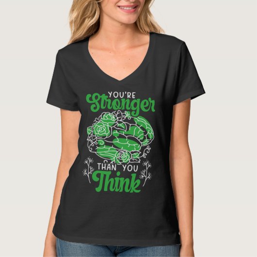 You're Stronger Than You Think Mental Health Aware T-Shirt (Vorderseite)