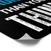 You're Stronger Than You Think Motivational  Poster (Ecke)