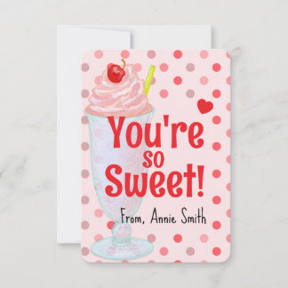 You're Sweet Sundae Valentine Einladung