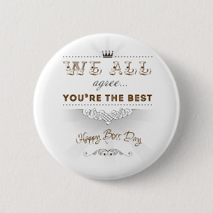 You're the best, Happy Boss's Day, Button