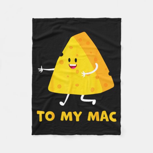 You're The Cheese To My Mac Funny Matching Couples Fleecedecke (Vorderseite)