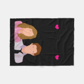 You're The Pam To My Jim Valentine’s Day Couple Ma Fleecedecke (Vorderseite (Horizontal))