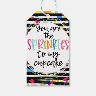 you're the sprinkles, valentines day class gift geschenkanhänger