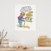 You're the walnut on my woodbench poster (Küche)