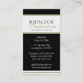 YourJobTitle Gold-Skript Visitenkarte (Rückseite)