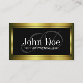 YourJobTitle Goldmetall metallisch Visitenkarte