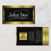 YourJobTitle Goldmetall metallisch Visitenkarte (Vorne/Hinten)