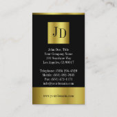 YourJobTitle Goldmetall metallisch Visitenkarte (Rückseite)