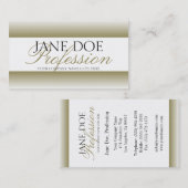 YourJobTitle Goldskript-Weißbuch Visitenkarte (Vorne/Hinten)