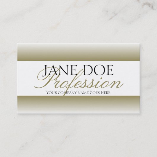 YourJobTitle Goldskript-Weißbuch Visitenkarte (Vorderseite)