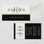 YourJobTitle Goldstreifen Visitenkarte (Vorne/Hinten)