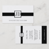 YourJobTitle schwarzes Band-hängender Visitenkarte (Vorne/Hinten)
