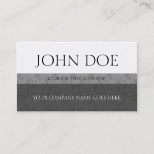 YourJobTitle silbernes Grau-Marmor-Stein-Weißbuch Visitenkarte