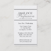 YourJobTitle silbernes Skript-Platin-Papier Visitenkarte (Rückseite)