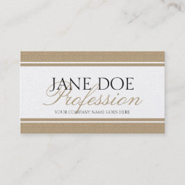 YourJobTitle Skript dunkles goldenes TAN Visitenkarte