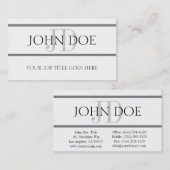 YourJobTitle Stripes W/W Horiz Visitenkarte (Vorne/Hinten)