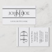 YourJobTitle Stripes W/W Visitenkarte (Vorne/Hinten)