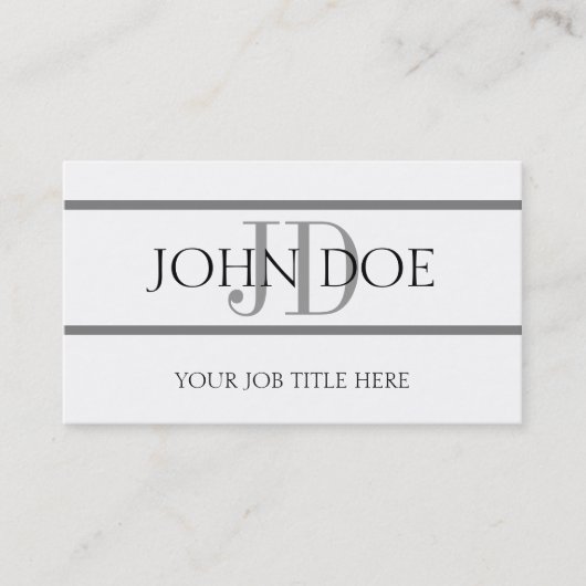 YourJobTitle Stripes W/W Visitenkarte (Vorderseite)