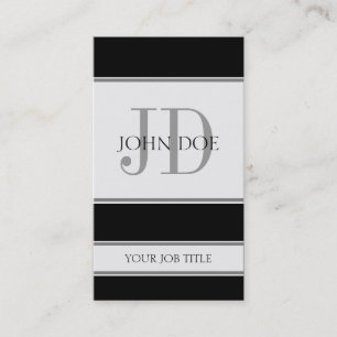 YourJobTitle vertikales Schwarzes Visitenkarte