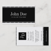 YourJobTitle! Weiß Visitenkarte (Vorne/Hinten)