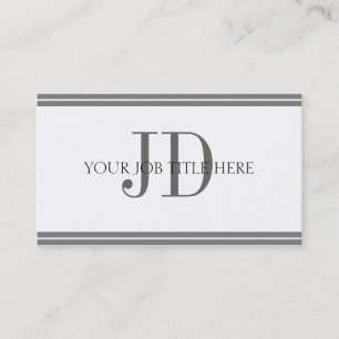 YourJobTitle weiße/graue Streifen Visitenkarte