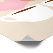 Yours and Mine Coffee Mugs in Love Art Print Poster (Ecke)