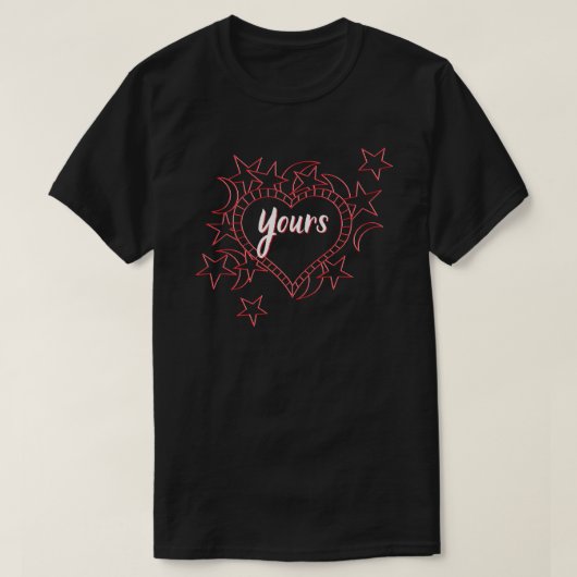 Yours Couples Valentinschen T - Shirt (Design vorne)