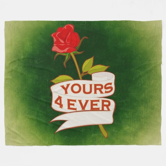 YOURS FOREVER FLEECEDECKE (Vorderseite (Horizontal))
