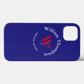 Yourself Logo Monogram Red Case-Mate iPhone Hülle (Rückseite (Horizontal))