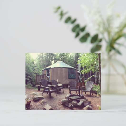 Yourte Postkarte (Stehend Vorderseite)