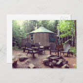 Yourte Postkarte (Vorne/Hinten)