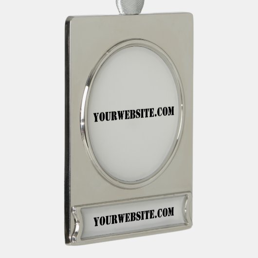 YourWebSite.com Banner-Ornament Silber (Rechts)