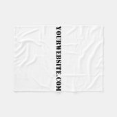 YourWebSite.com Fleecedecke (Vorderseite (Horizontal))