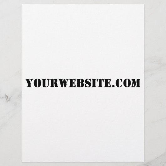 YourWebSite.com Flyer (Vorne)