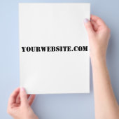 YourWebSite.com Flyer (Hand)