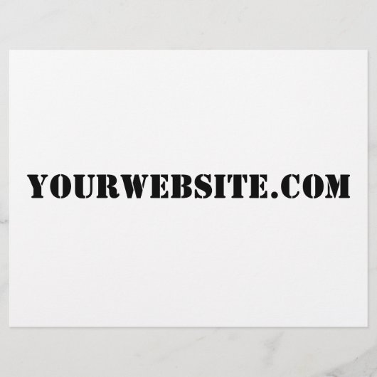 YourWebSite.com Flyer (Vorne)