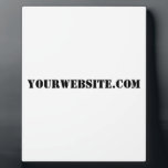 YourWebSite.com Fotoplatte<br><div class="desc">"YourWebSite.com" Ersetzen Sie die .com-Adresse durch Ihre Webadresse. Fügen Sie einen anderen Slogan oder Text hinzu.</div>