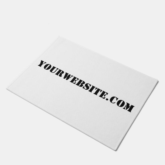 YourWebSite.com Fußmatte (Schrägansicht)