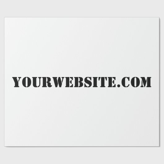 YourWebSite.com Geschenkpapier (Flach)