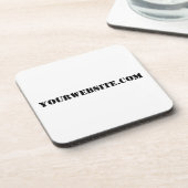 YourWebSite.com Getränkeuntersetzer (Linke Seite)