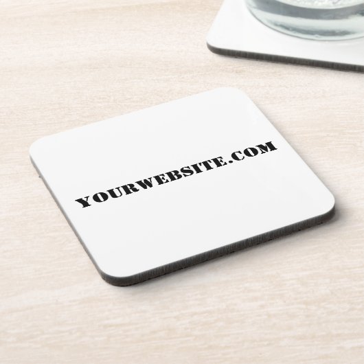 YourWebSite.com Getränkeuntersetzer (Linke Seite)