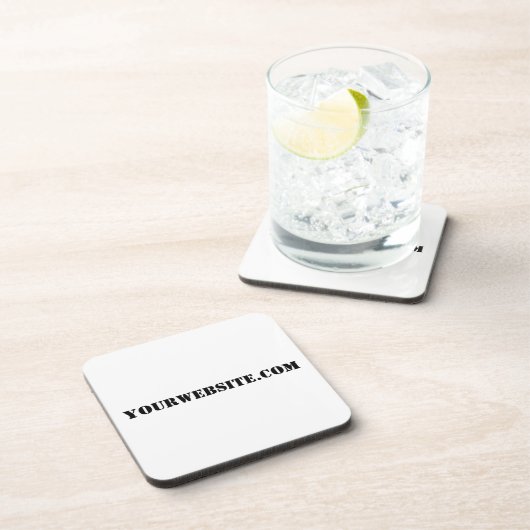 YourWebSite.com Getränkeuntersetzer (Rechte Seite)