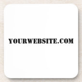YourWebSite.com Getränkeuntersetzer (Vorderseite)